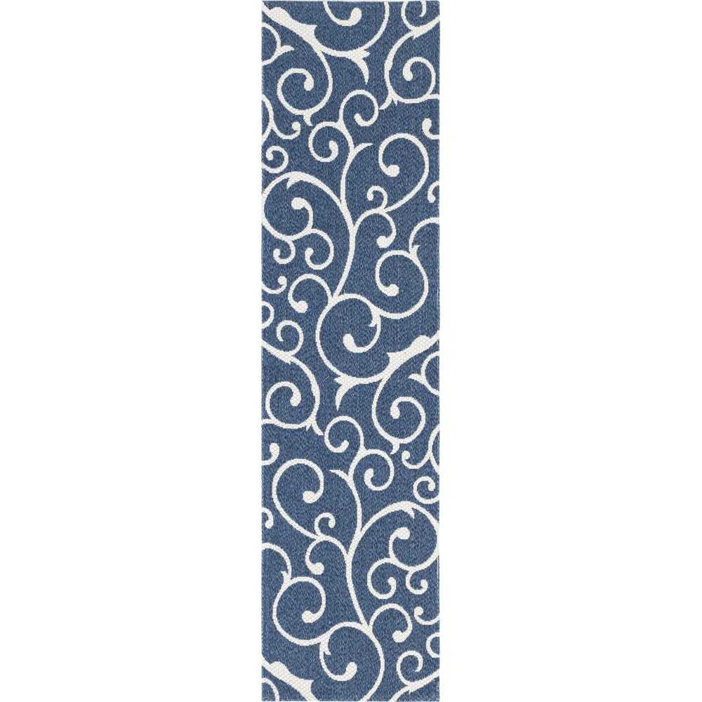 Rug Unique Loom Decatur Navy Blue Runner 2' 2 x 7' 4 Rug Unique Loom Decatur Navy Blue Runner 2' 2 x 7' 4