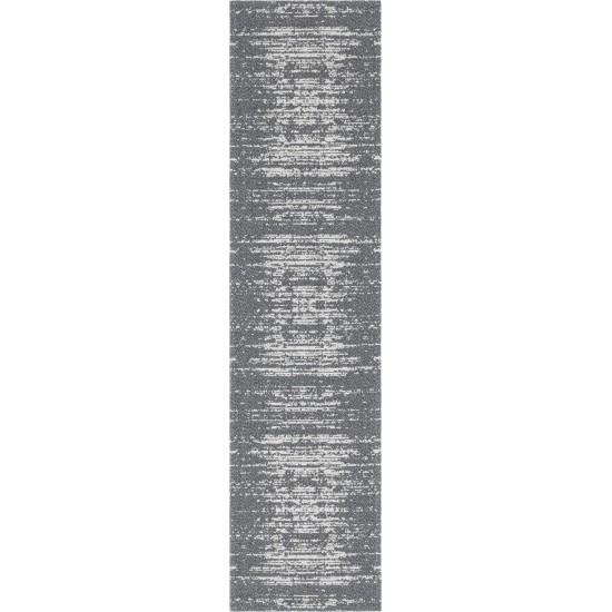 Rug Unique Loom Decatur Gray Runner 2' 2 x 7' 4