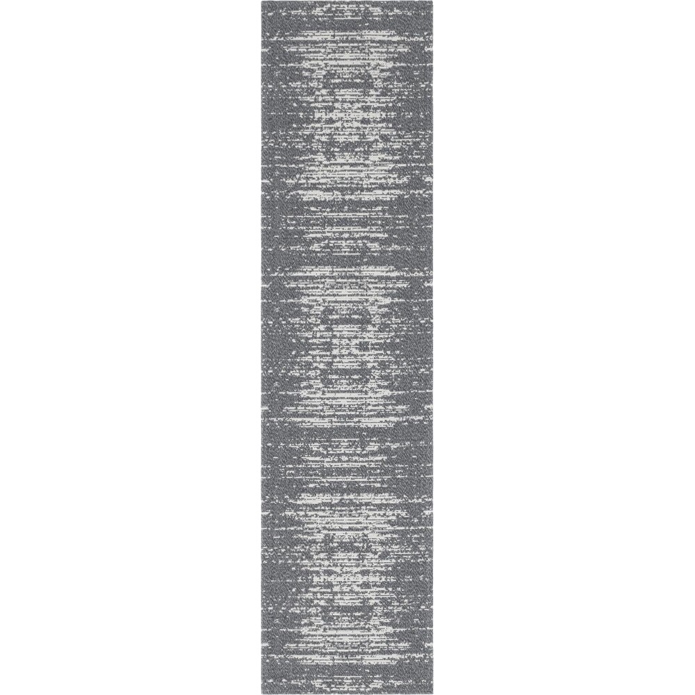 Rug Unique Loom Decatur Gray Runner 2' 2 x 7' 4