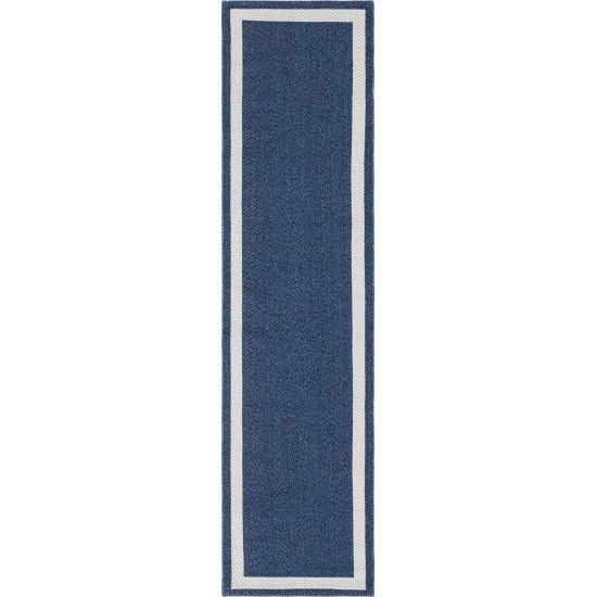 Rug Unique Loom Decatur Navy Blue Runner 2' 2 x 7' 4