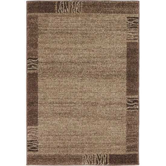 Rug Unique Loom Del Mar Light Brown Rectangular 2' 2 x 3' 0