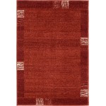 Rug Unique Loom Del Mar Rust Red Rectangular 2' 2 x 3' 0