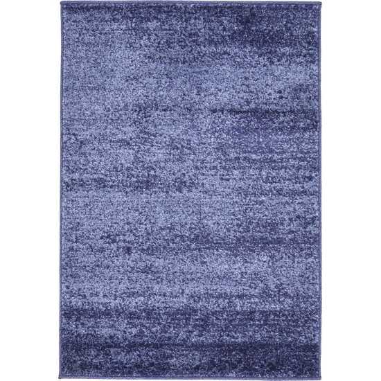 Rug Unique Loom Del Mar Navy Blue Rectangular 2' 2 x 3' 0