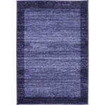 Rug Unique Loom Del Mar Navy Blue Rectangular 2' 2 x 3' 0