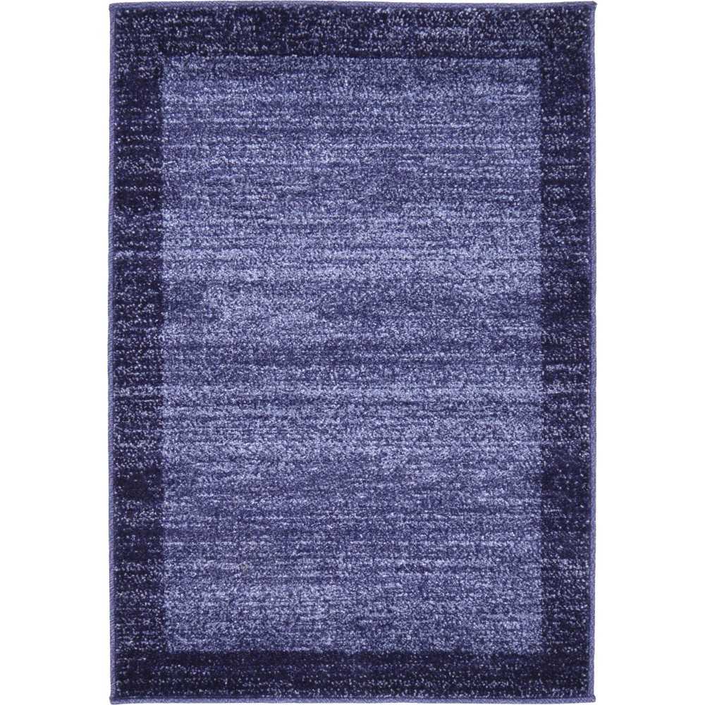 Rug Unique Loom Del Mar Navy Blue Rectangular 2' 2 x 3' 0 Rug Unique Loom Del Mar Navy Blue Rectangular 2' 2 x 3' 0