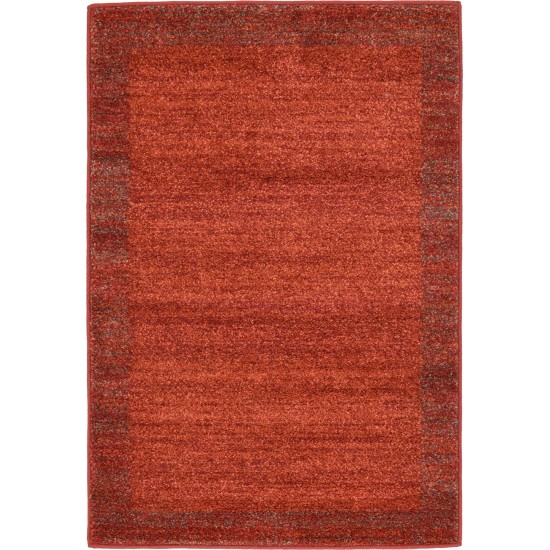 Rug Unique Loom Del Mar Terracotta Rectangular 2' 2 x 3' 0