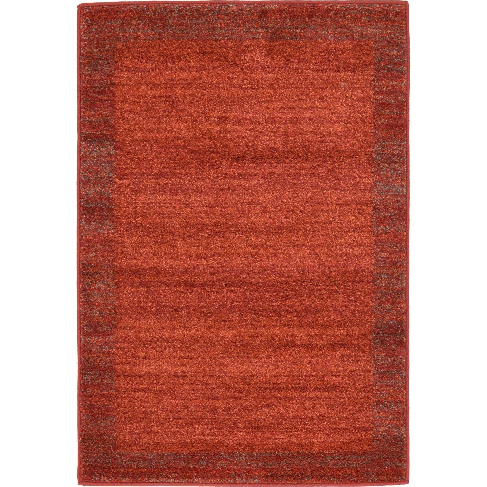 Rug Unique Loom Del Mar Terracotta Rectangular 2' 2 x 3' 0