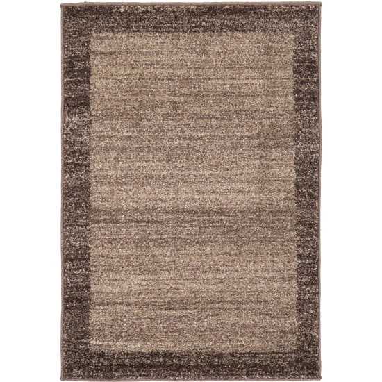 Rug Unique Loom Del Mar Light Brown Rectangular 2' 2 x 3' 0