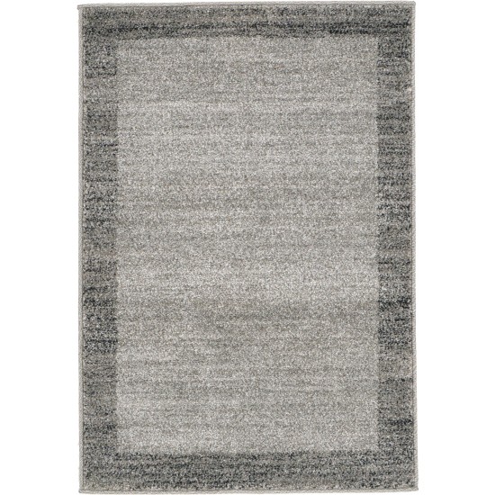 Rug Unique Loom Del Mar Light Gray Rectangular 2' 2 x 3' 0