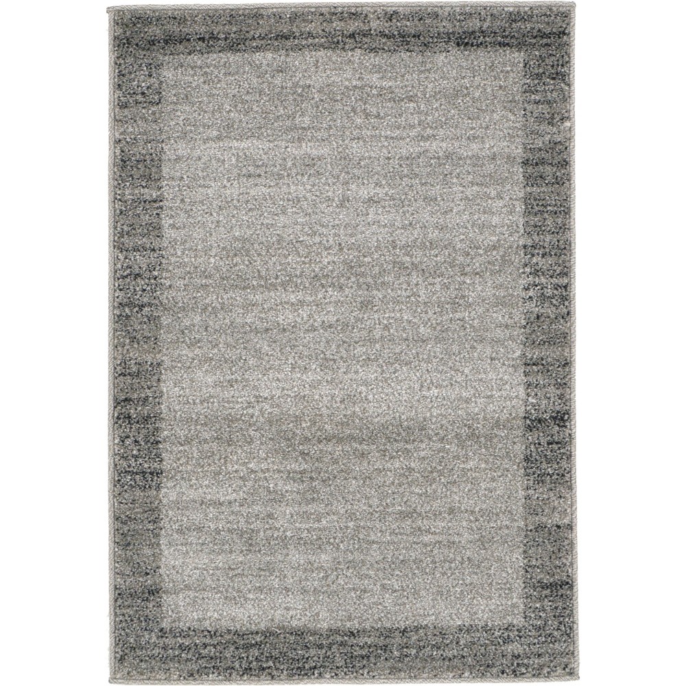 Rug Unique Loom Del Mar Light Gray Rectangular 2' 2 x 3' 0