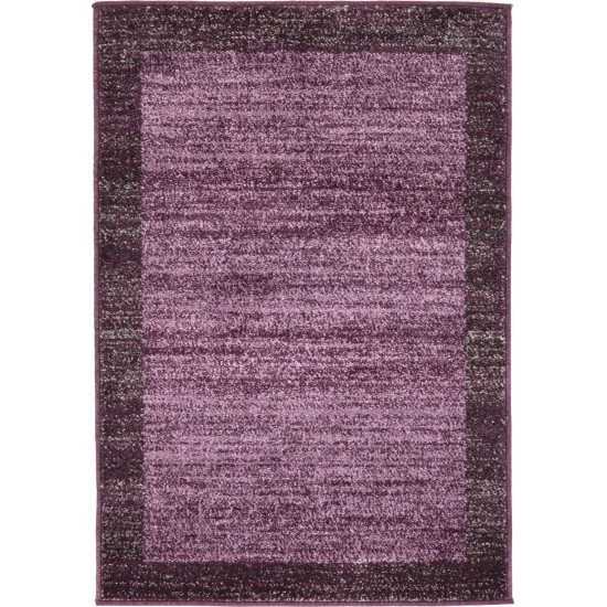 Rug Unique Loom Del Mar Violet Rectangular 2' 2 x 3' 0