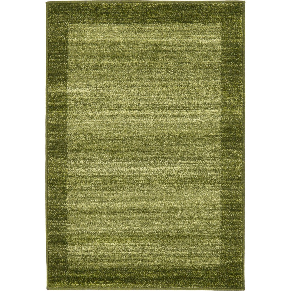 Rug Unique Loom Del Mar Light Green Rectangular 2' 2 x 3' 0