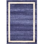 Rug Unique Loom Del Mar Navy Blue Rectangular 2' 2 x 3' 0