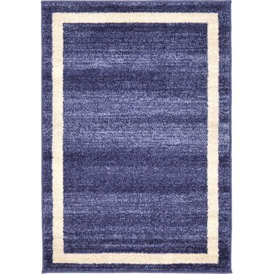 Rug Unique Loom Del Mar Navy Blue Rectangular 2' 2 x 3' 0