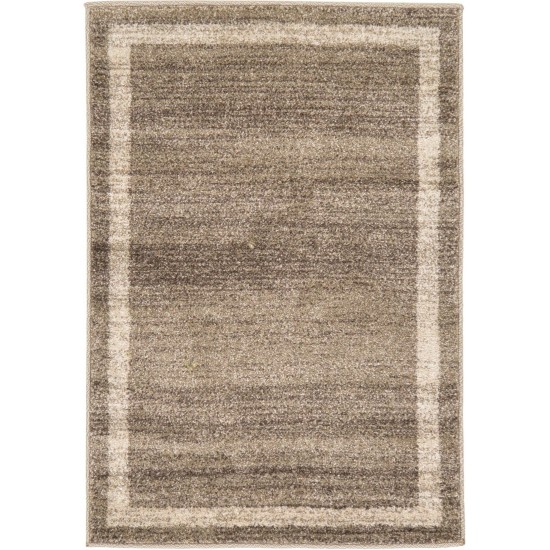 Rug Unique Loom Del Mar Light Brown Rectangular 2' 2 x 3' 0