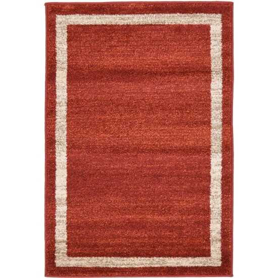 Rug Unique Loom Del Mar Terracotta Rectangular 2' 2 x 3' 0