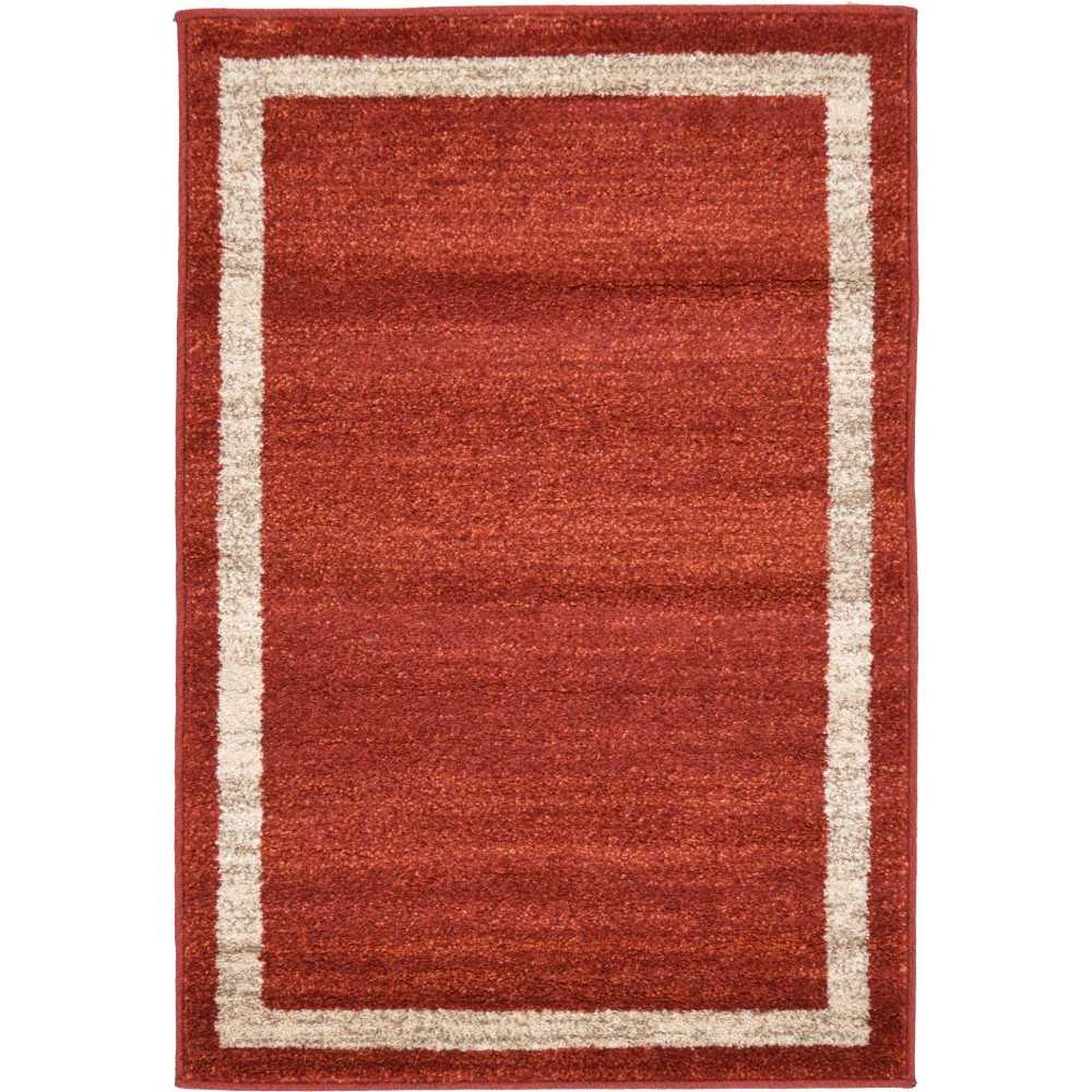 Rug Unique Loom Del Mar Terracotta Rectangular 2' 2 x 3' 0