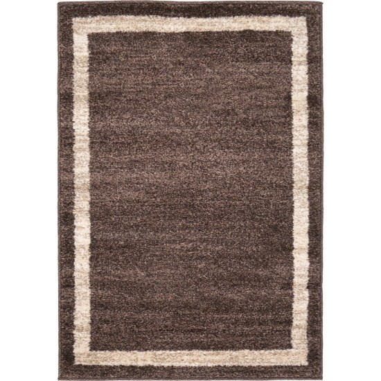 Rug Unique Loom Del Mar Brown Rectangular 2' 2 x 3' 0