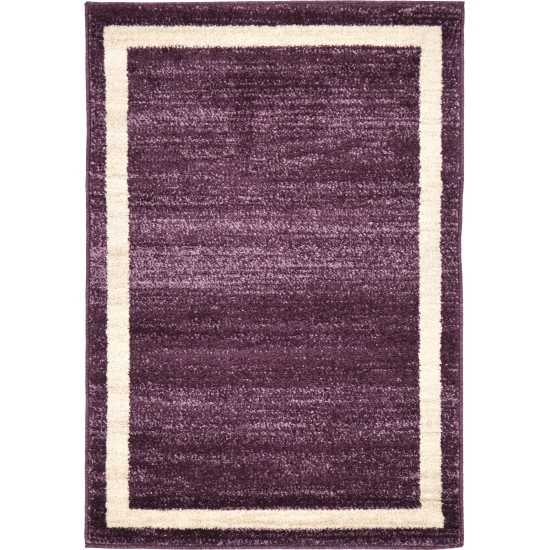 Rug Unique Loom Del Mar Violet Rectangular 2' 2 x 3' 0