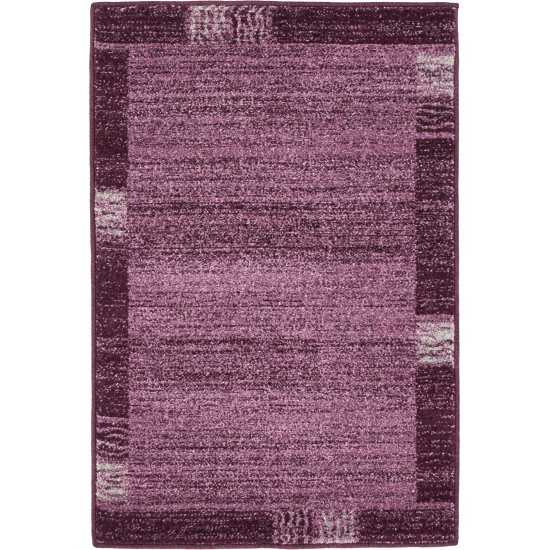 Rug Unique Loom Del Mar Purple Rectangular 2' 2 x 3' 2