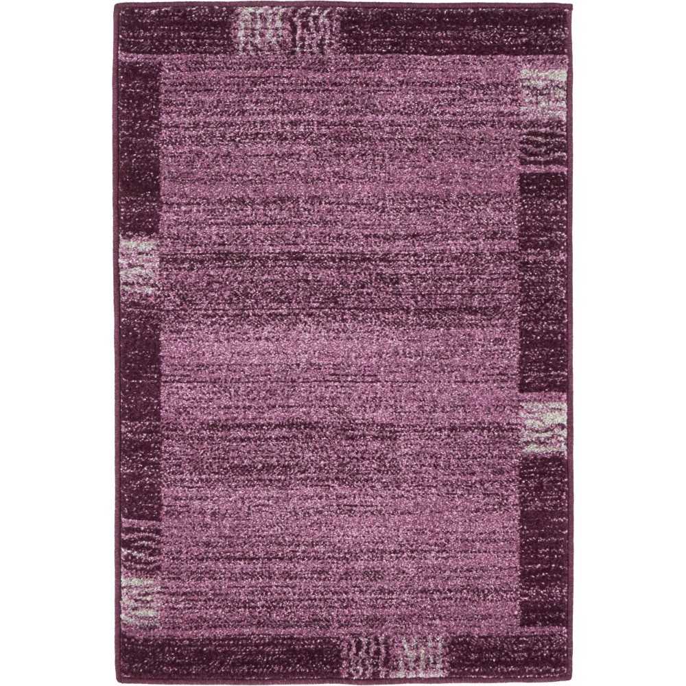 Rug Unique Loom Del Mar Purple Rectangular 2' 2 x 3' 2