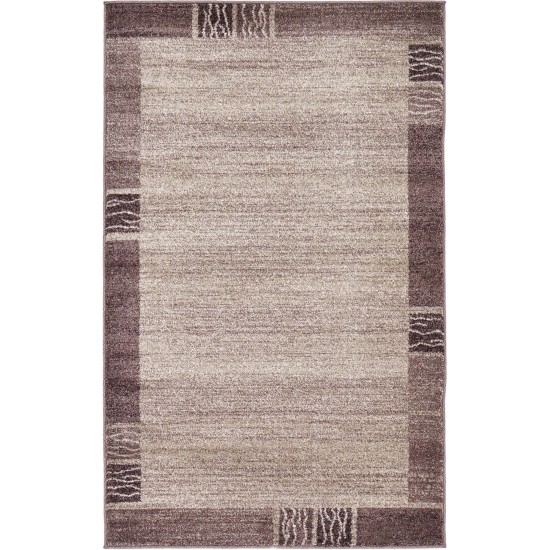 Rug Unique Loom Del Mar Light Brown Rectangular 3' 3 x 5' 3