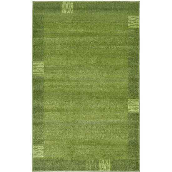 Rug Unique Loom Del Mar Green Rectangular 3' 3 x 5' 3