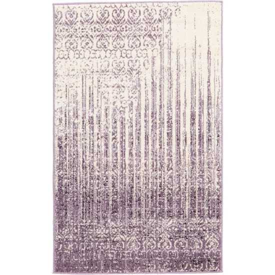 Rug Unique Loom Del Mar Purple Rectangular 3' 3 x 5' 3