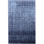 Rug Unique Loom Del Mar Blue Rectangular 3' 3 x 5' 3