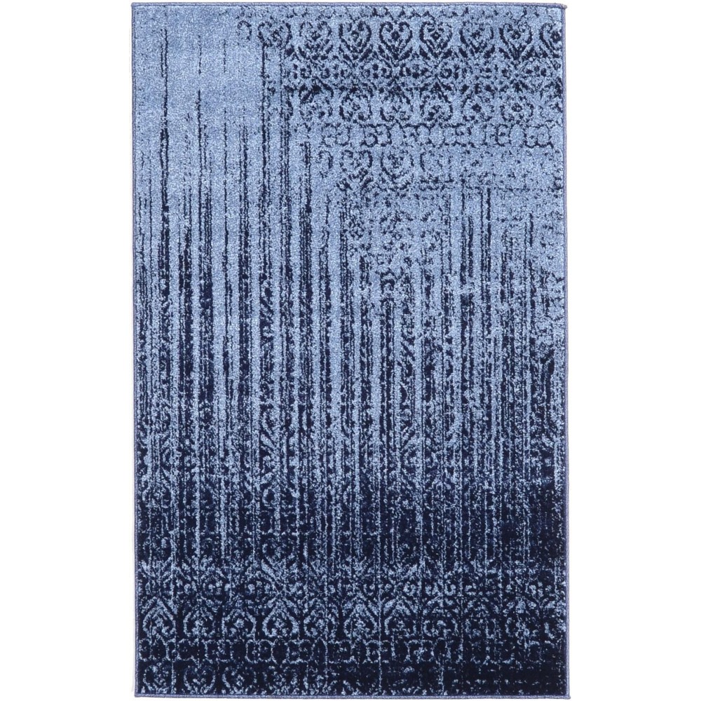 Rug Unique Loom Del Mar Blue Rectangular 3' 3 x 5' 3