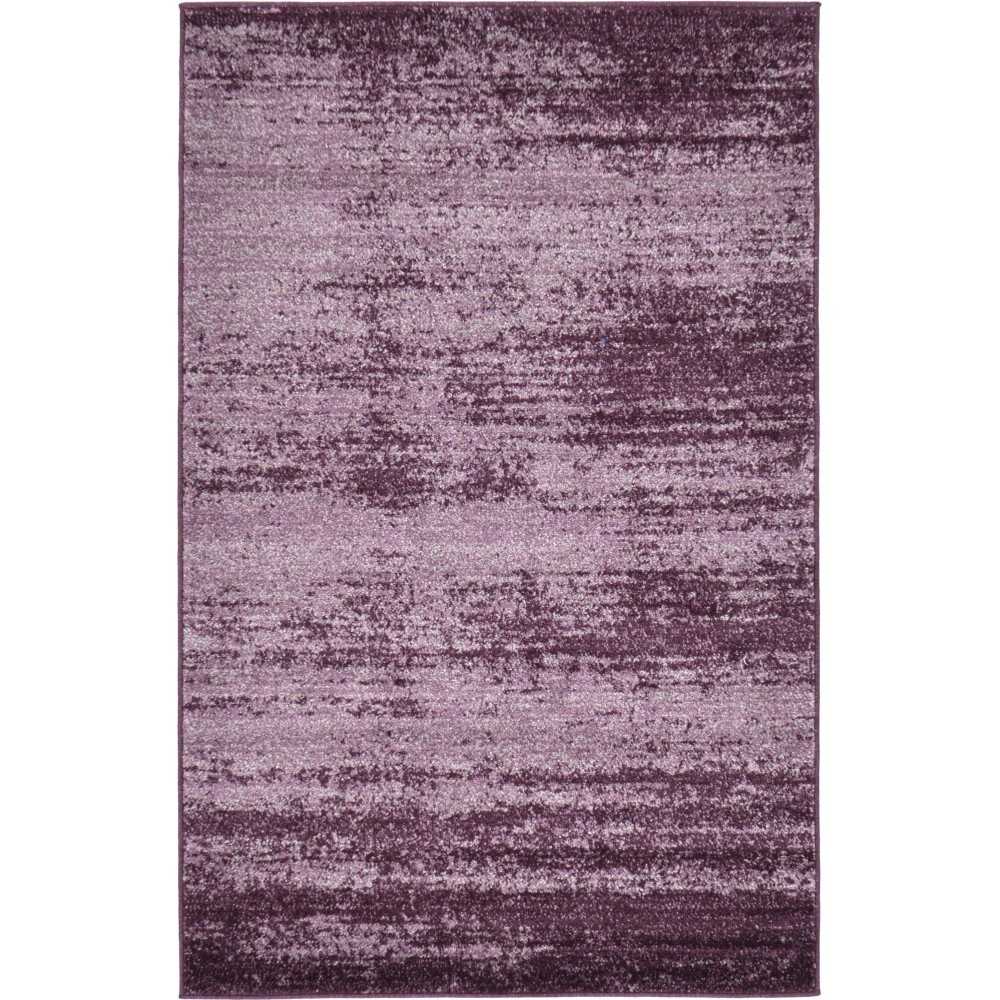 Rug Unique Loom Del Mar Violet Rectangular 3' 3 x 5' 3