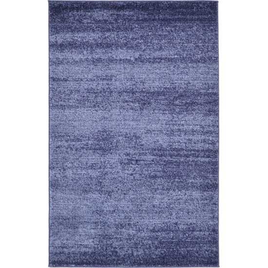 Rug Unique Loom Del Mar Navy Blue Rectangular 3' 3 x 5' 3