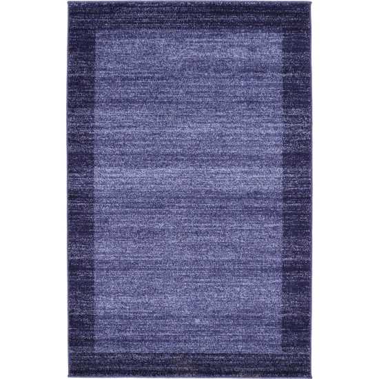 Rug Unique Loom Del Mar Navy Blue Rectangular 3' 3 x 5' 3