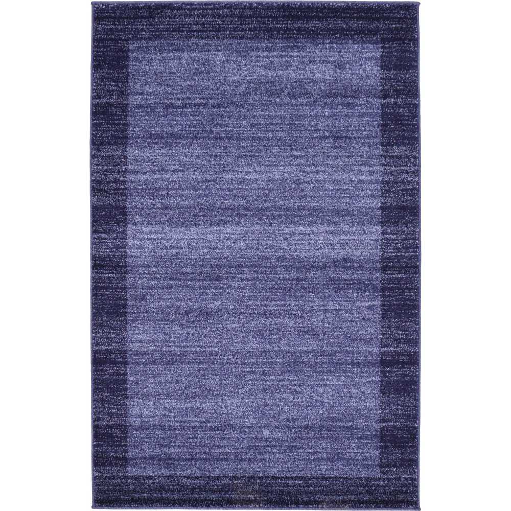 Rug Unique Loom Del Mar Navy Blue Rectangular 3' 3 x 5' 3