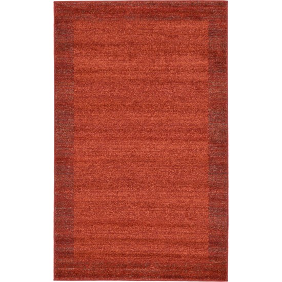 Rug Unique Loom Del Mar Terracotta Rectangular 3' 3 x 5' 3