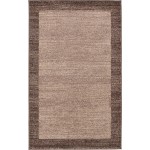 Rug Unique Loom Del Mar Light Brown Rectangular 3' 3 x 5' 3