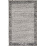 Rug Unique Loom Del Mar Light Gray Rectangular 3' 3 x 5' 3