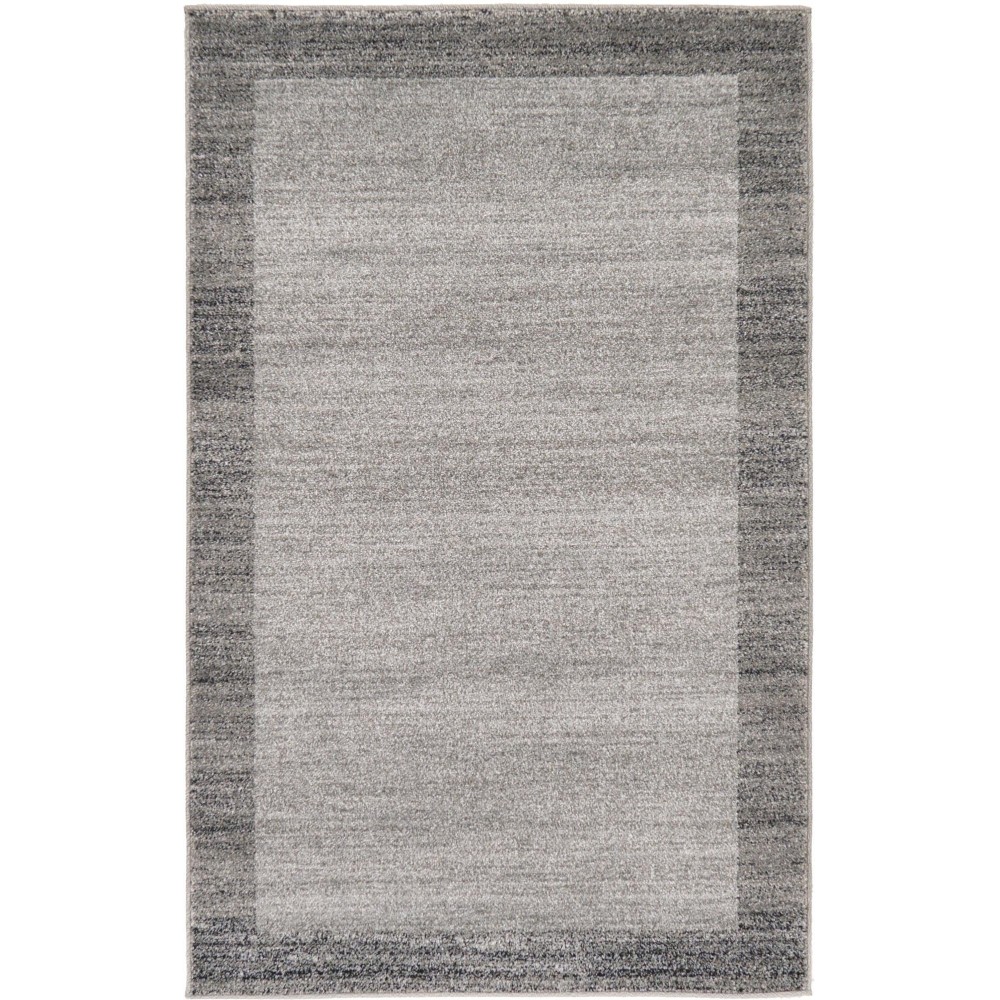 Rug Unique Loom Del Mar Light Gray Rectangular 3' 3 x 5' 3