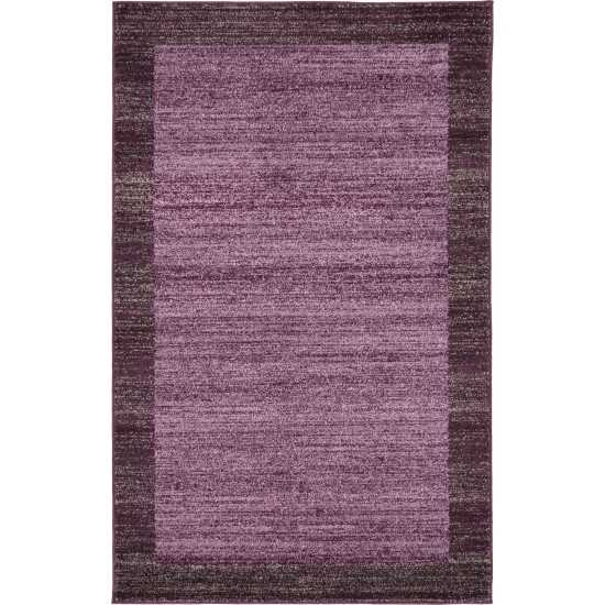 Rug Unique Loom Del Mar Violet Rectangular 3' 3 x 5' 3