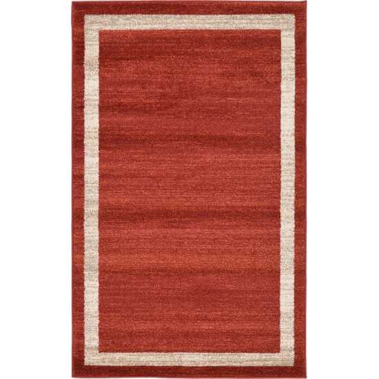 Rug Unique Loom Del Mar Terracotta Rectangular 3' 3 x 5' 3