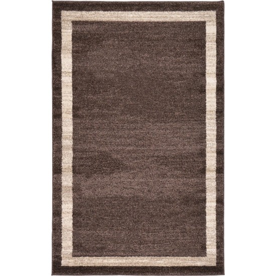 Rug Unique Loom Del Mar Brown Rectangular 3' 3 x 5' 3