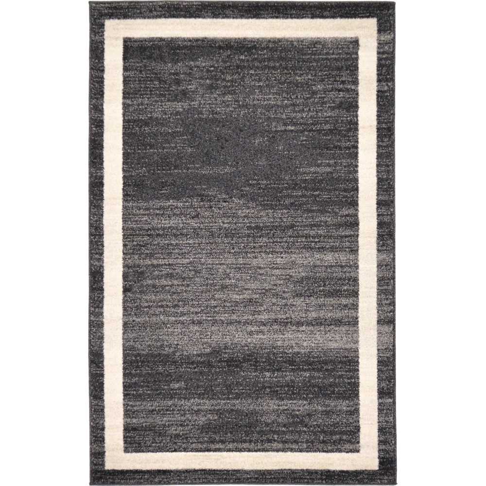 Rug Unique Loom Del Mar Black Rectangular 3' 3 x 5' 3 Rug Unique Loom Del Mar Black Rectangular 3' 3 x 5' 3