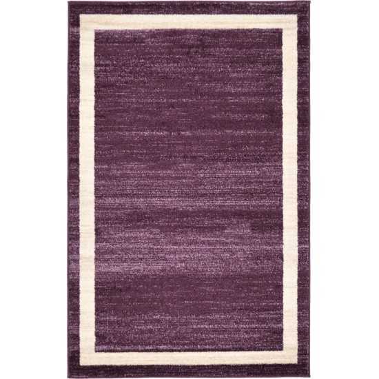 Rug Unique Loom Del Mar Violet Rectangular 3' 3 x 5' 3