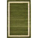 Rug Unique Loom Del Mar Green Rectangular 3' 3 x 5' 3