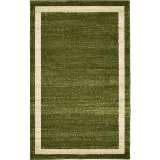 Rug Unique Loom Del Mar Green Rectangular 3' 3 x 5' 3