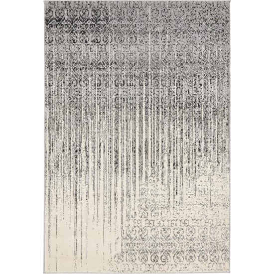 Rug Unique Loom Del Mar Gray Rectangular 4' 0 x 6' 0