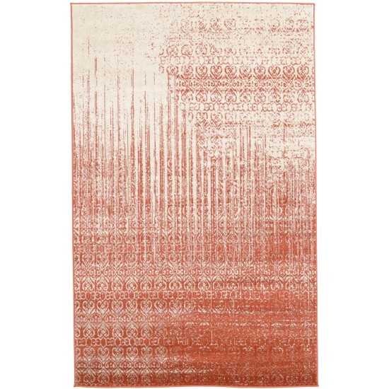 Rug Unique Loom Del Mar Red Rectangular 5' 0 x 8' 0