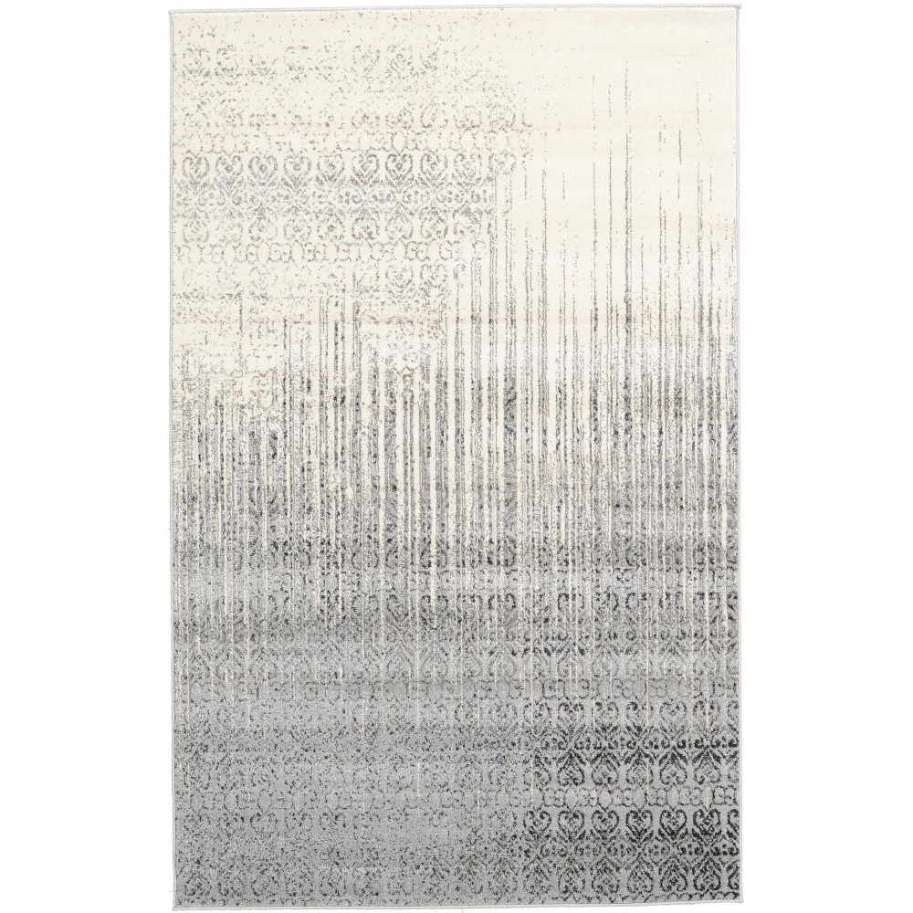 Rug Unique Loom Del Mar Gray Rectangular 5' 0 x 8' 0