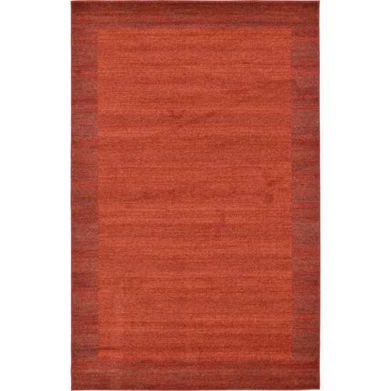 Rug Unique Loom Del Mar Terracotta Rectangular 5' 0 x 8' 0