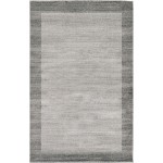 Rug Unique Loom Del Mar Light Gray Rectangular 5' 0 x 8' 0